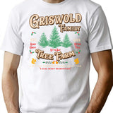 Griswold Family Tree Farm Worn T-Shirt for Men & Women, T-Shirts Graphic Tee - White