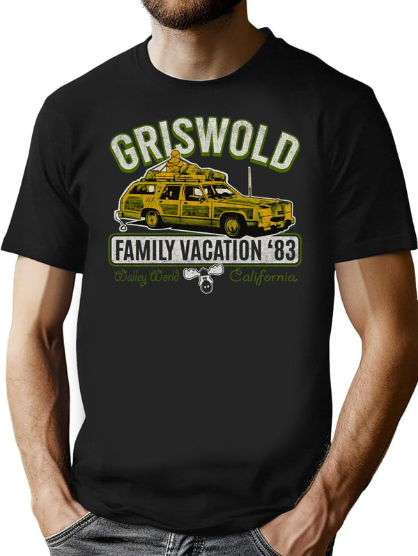 Griswold Family Vacation Dks Worn T-Shirt for Men & Women, T-Shirts Graphic Tee - Black