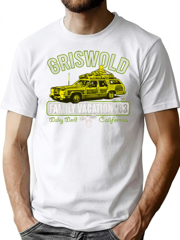 Griswold Family Vacation Worn T-Shirt for Men & Women, T-Shirts Graphic Tee - White