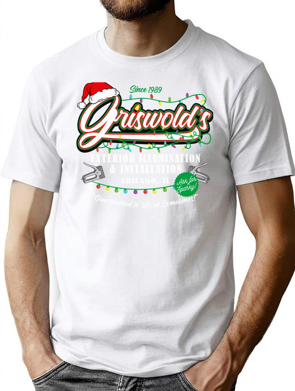 Griswold Illumination Christmas Vacation '89 Dks T-Shirt for Men & Women, T-Shirts Graphic Tee - White