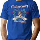 Griswold Squirrel Removal Pt 2 Worn Dks T-Shirt for Men & Women, T-Shirts Graphic Tee - Blue