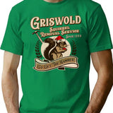 Griswold Squirrel Removal Service T-Shirt for Men & Women, T-Shirts Graphic Tee - Green