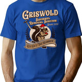 Griswold Squirrel Removal Service T-Shirt for Men & Women, T-Shirts Graphic Tee - Blue