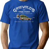 Griswold'S Tree Farm Dks T-Shirt for Men & Women, T-Shirts Graphic Tee - Blue