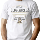 Grumpy Old Man Club T-Shirt for Men & Women, T-Shirts Graphic Tee - White
