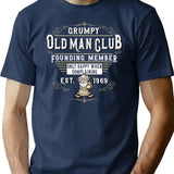 Grumpy Old Man Club T-Shirt for Men & Women, T-Shirts Graphic Tee - Navy