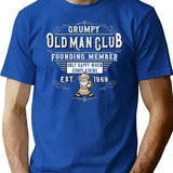 Grumpy Old Man Club T-Shirt for Men & Women, T-Shirts Graphic Tee - Blue