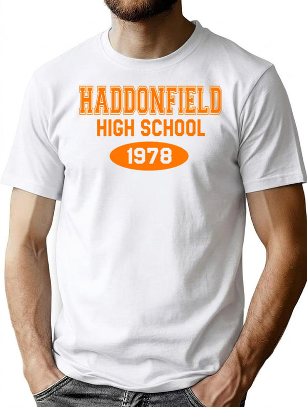 Haddonfield High School 1978 T-Shirt for Men & Women, T-Shirts Graphic Tee - White
