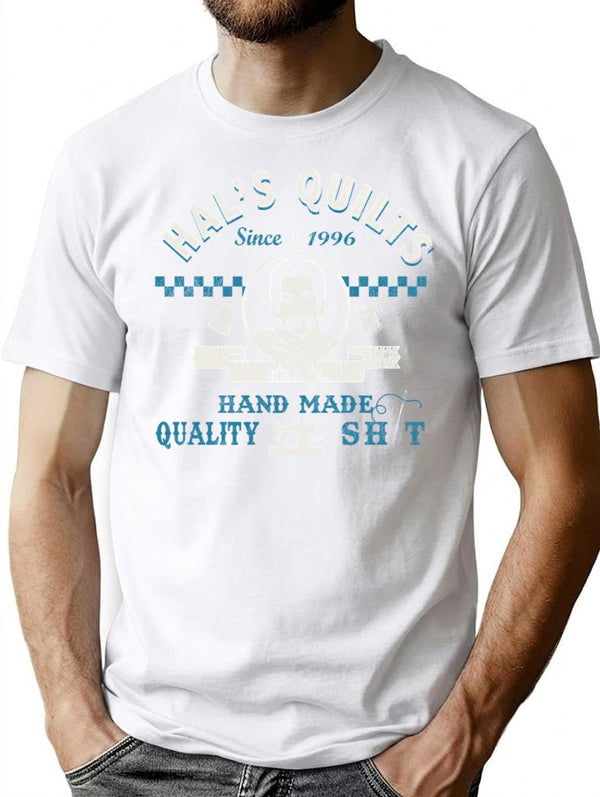 Hal'S Quilts Happy Gilmore Worn Dks T-Shirt for Men & Women, T-Shirts Graphic Tee - White