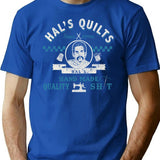 Hal'S Quilts Happy Gilmore Worn Dks T-Shirt for Men & Women, T-Shirts Graphic Tee - Blue