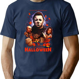 Halloween He Is Gonna Get You T-Shirt for Men & Women, T-Shirts Graphic Tee - Navy