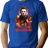 Halloween He Is Gonna Get You T-Shirt for Men & Women, T-Shirts Graphic Tee - Blue
