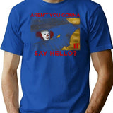 Halloween Slasher Film - Halloween Horror Movie T-Shirt for Men & Women, T-Shirts Graphic Tee - Blue