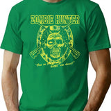 Halloween Zombie Hunter T-Shirt for Men & Women, T-Shirts Graphic Tee - Green