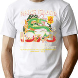 Han Island Tournament 1973 Worn Dks T-Shirt for Men & Women, T-Shirts Graphic Tee - White