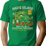 Han Island Tournament 1973 Worn Dks T-Shirt for Men & Women, T-Shirts Graphic Tee - Green