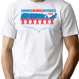 Hands Across America 1986 - Us (Variant) T-Shirt for Men & Women, T-Shirts Graphic Tee - White