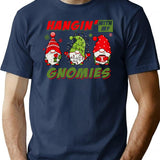 Hangin With My Gnomies T-Shirt for Men & Women, T-Shirts Graphic Tee - Navy