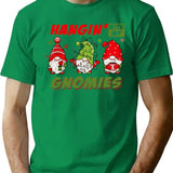 Hangin With My Gnomies T-Shirt for Men & Women, T-Shirts Graphic Tee - Green