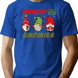 Hangin With My Gnomies T-Shirt for Men & Women, T-Shirts Graphic Tee - Blue