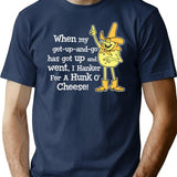 Hanker For A Hunka Cheese T-Shirt for Men & Women, T-Shirts Graphic Tee - Navy