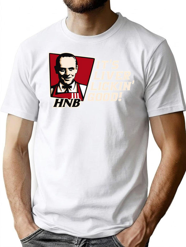 Hannibal Fast Food Hnb It'S Liver Lickin Good T-Shirt for Men & Women, T-Shirts Graphic Tee - White