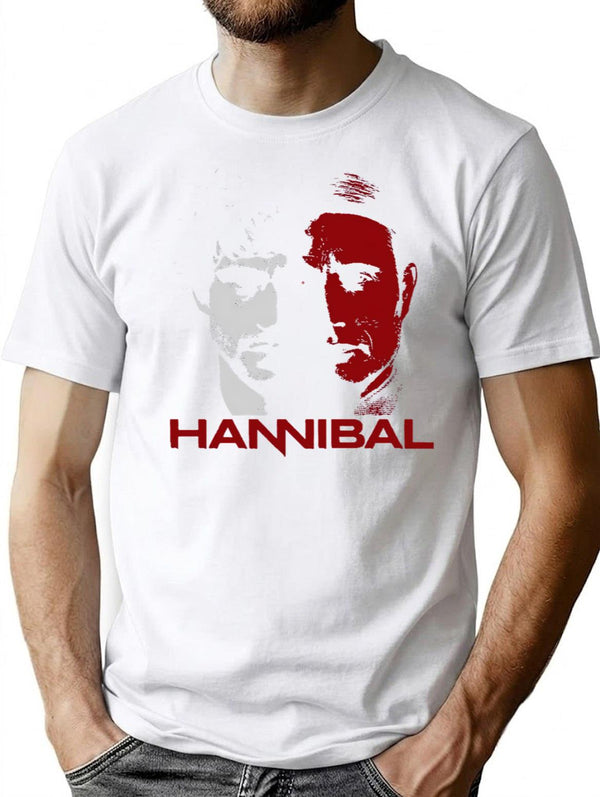 Hannibal T-Shirt for Men & Women, T-Shirts Graphic Tee - White