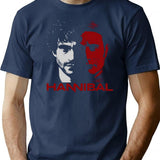 Hannibal T-Shirt for Men & Women, T-Shirts Graphic Tee - Navy