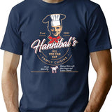 Hannibal'S All You Can Eat Family Cuisine T-Shirt for Men & Women, T-Shirts Graphic Tee - Navy