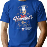 Hannibal'S All You Can Eat Family Cuisine T-Shirt for Men & Women, T-Shirts Graphic Tee - Blue
