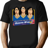 Hanson Brothers Hockey Slapshot Aluminum Foil T-Shirt for Men & Women, T-Shirts Graphic Tee - Black