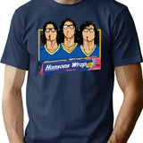 Hanson Brothers Hockey Slapshot Aluminum Foil T-Shirt for Men & Women, T-Shirts Graphic Tee - Navy