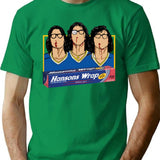 Hanson Brothers Hockey Slapshot Aluminum Foil T-Shirt for Men & Women, T-Shirts Graphic Tee - Green