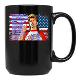Happy 4Th Of July Merica Black Coffee Mug - Black