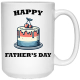 Happy Fathers Day Dad Tax White Coffee Mug - Black