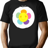 Harmony Bear Smile Flower Funny Halloween Bear Costume Gift T-Shirt for Men & Women, T-Shirts Graphic Tee - Black