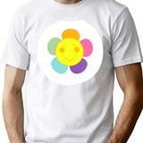 Harmony Bear Smile Flower Funny Halloween Bear Costume Gift T-Shirt for Men & Women, T-Shirts Graphic Tee - White