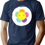 Harmony Bear Smile Flower Funny Halloween Bear Costume Gift T-Shirt for Men & Women, T-Shirts Graphic Tee - Navy