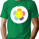 Harmony Bear Smile Flower Funny Halloween Bear Costume Gift T-Shirt for Men & Women, T-Shirts Graphic Tee - Green