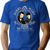 Harry And Marv Home Security T-Shirt for Men & Women, T-Shirts Graphic Tee - Blue