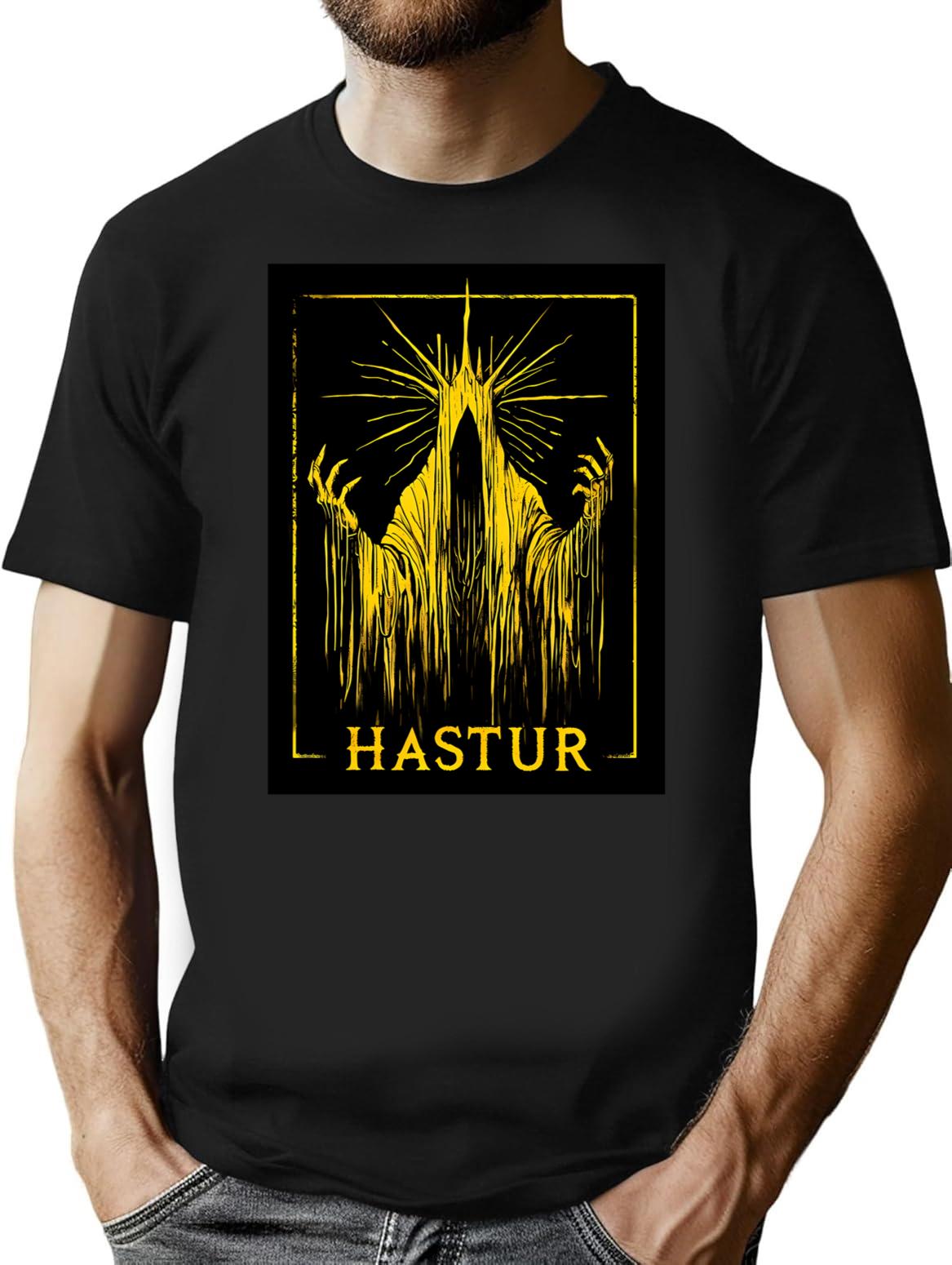 Hastur The King In Yellow T-Shirt for Men & Women, T-Shirts Graphic Tee - Black