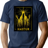 Hastur The King In Yellow T-Shirt for Men & Women, T-Shirts Graphic Tee - Navy