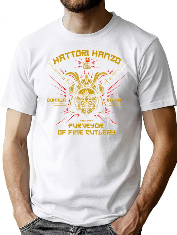 Hattori Hanzo Purveyor Of Fine Cutlery T-Shirt for Men & Women, T-Shirts Graphic Tee - White