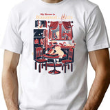 Haunted By Cats T-Shirt for Men & Women, T-Shirts Graphic Tee - White