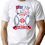 Havana Sugar Kings 1959 Aaa World Champions Logo T-Shirt for Men & Women, T-Shirts Graphic Tee - White