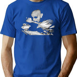 Hd Nosferatu - The Bite (1921) T-Shirt for Men & Women, T-Shirts Graphic Tee - Blue