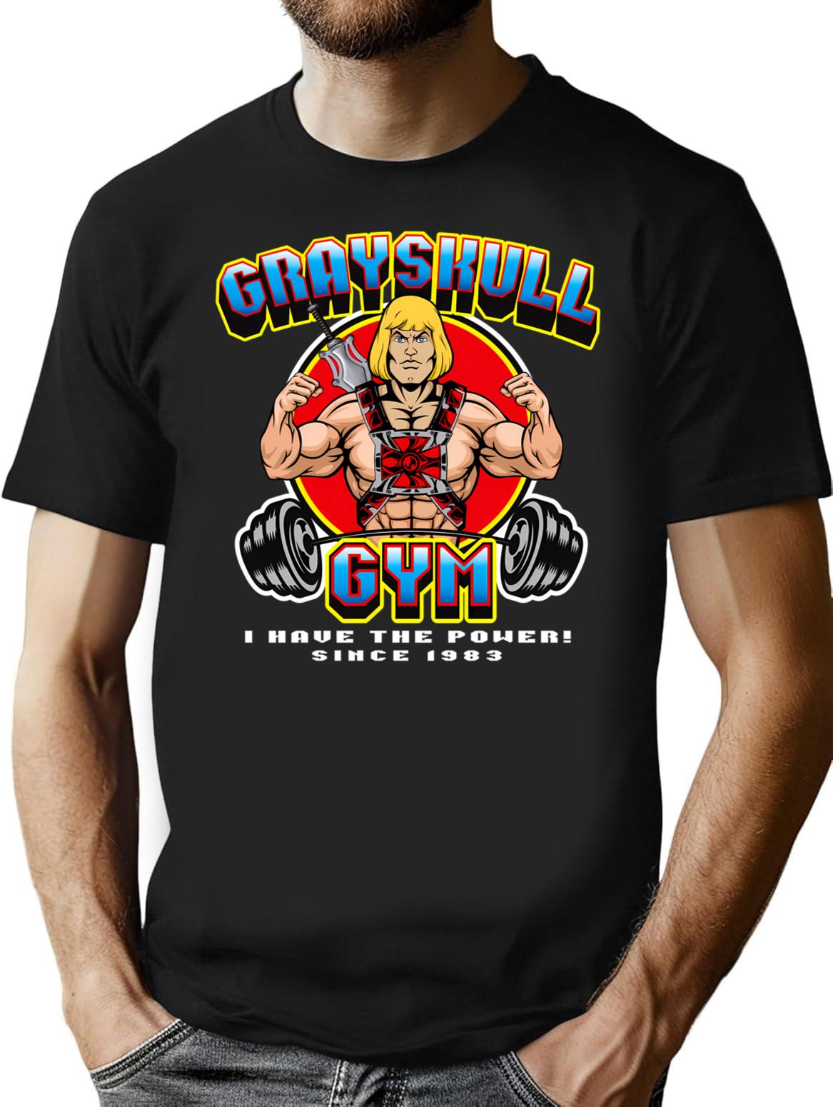 He Man'S Gym (1) T-Shirt for Men & Women, T-Shirts Graphic Tee - Black