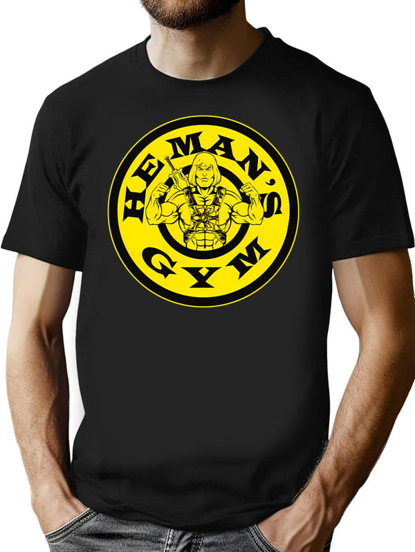 He Man'S Gym T-Shirt for Men & Women, T-Shirts Graphic Tee - Black