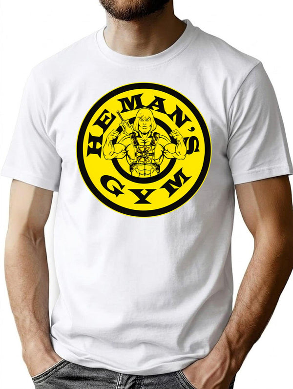 He Man'S Gym T-Shirt for Men & Women, T-Shirts Graphic Tee - White