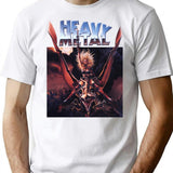Heavy Metal Movie Vintage T-Shirt for Men & Women, T-Shirts Graphic Tee - White